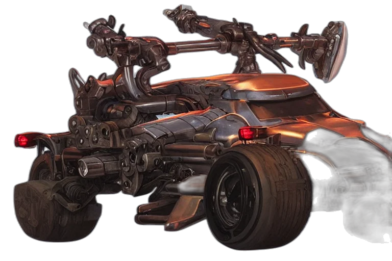 car, weapon, robot, concept art transparent PNG cut-out