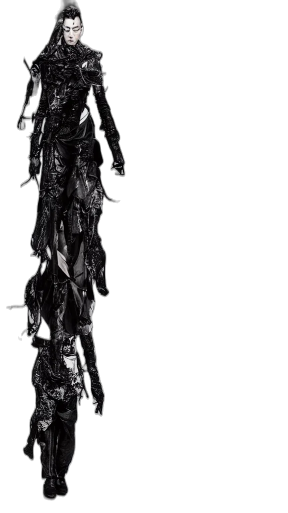 dress, hair, tree, staff transparent PNG cut-out