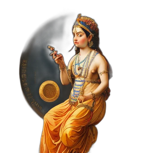 jewelry, staff, weapon, oil painting transparent PNG cut-out