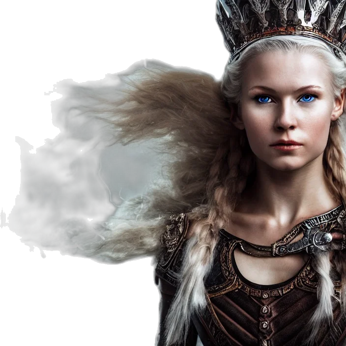 dragon, crown, hair, fantasy art, photorealistic, concept art, 3d render, photo transparent PNG cut-out