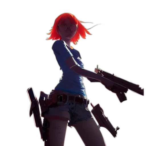 weapon, jacket, staff, concept art transparent PNG cut-out
