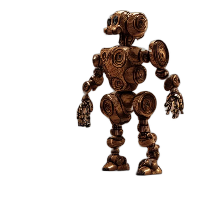 robot, creature, 3d render, concept art transparent PNG cut-out