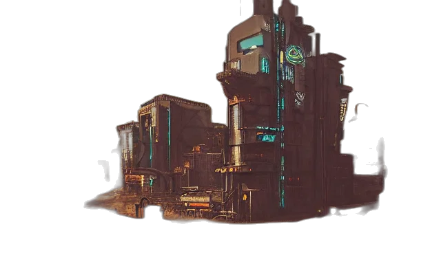 building, robot, weapon, furniture transparent PNG cut-out