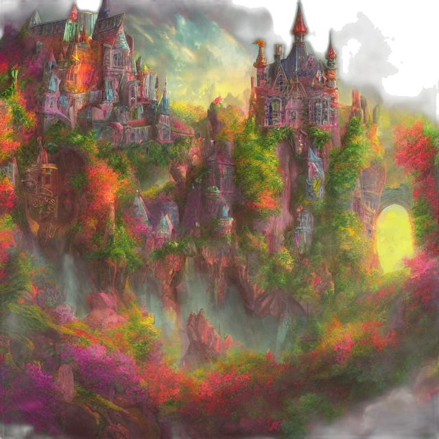 fantasy art, concept art, watercolor, photorealistic, fog, forest, underwater, outer space transparent PNG cut-out