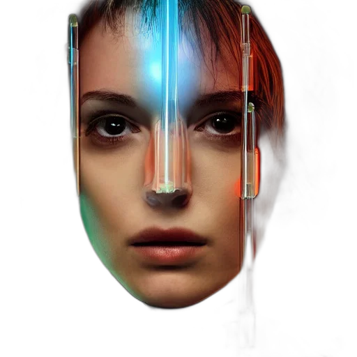 face, robot, mask, jewelry transparent PNG cut-out