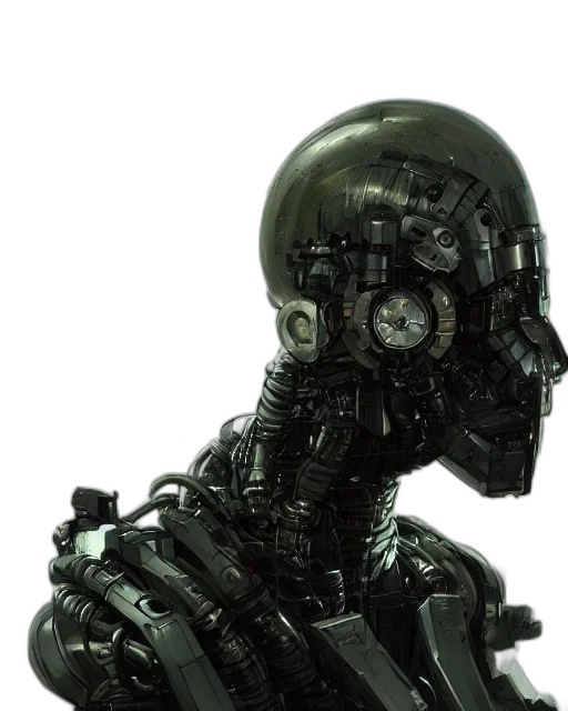 robot, mask, face, creature transparent PNG cut-out