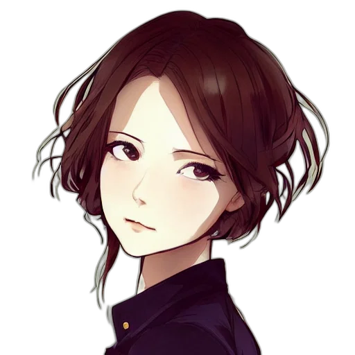 staff, face, jacket, hair transparent PNG cut-out