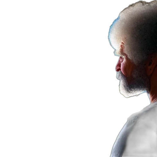 face, mask, hair, staff transparent PNG cut-out