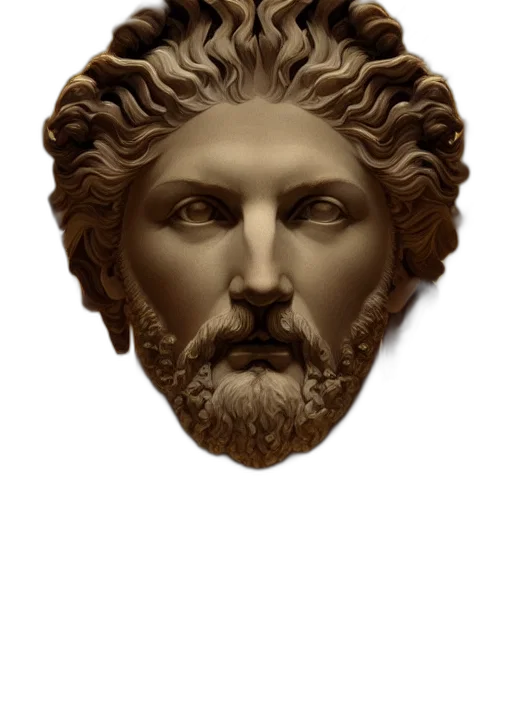 face, crown, mask, jewelry, photorealistic, 3d render, vaporwave, concept art transparent PNG cut-out