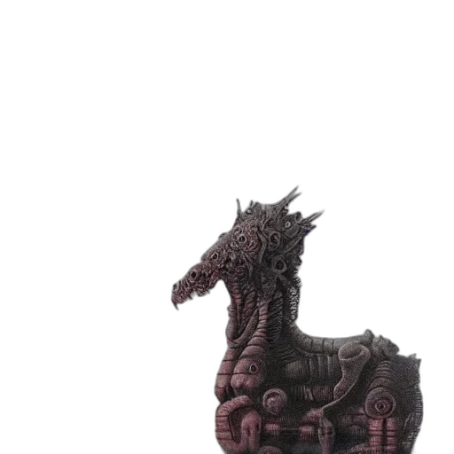 dragon, creature, animal, weapon, concept art, 3d render, fantasy art, photorealistic transparent PNG cut-out