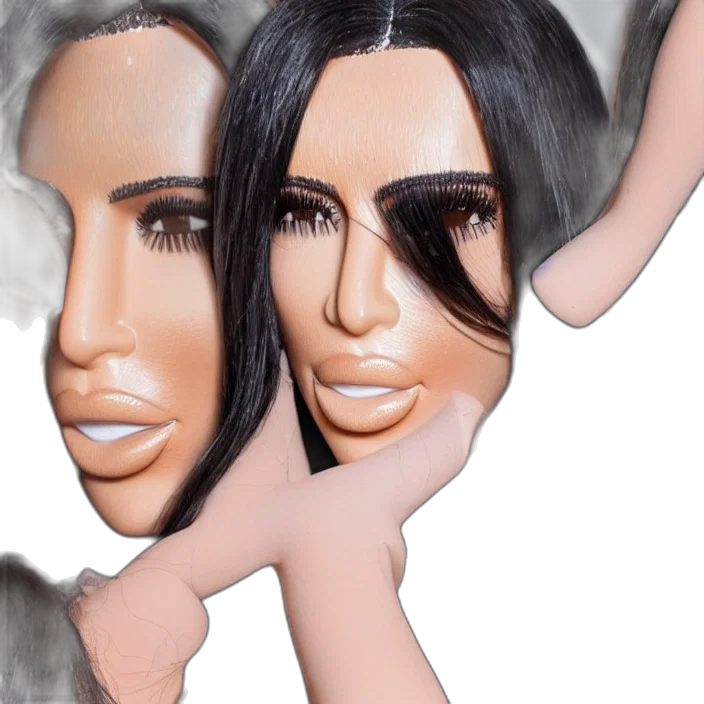hair, mask, face, creature transparent PNG cut-out