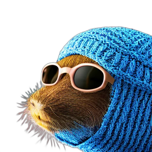 hat, animal, jacket, mask transparent PNG cut-out
