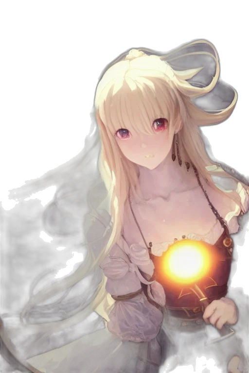 dragon, weapon, dress, staff transparent PNG cut-out