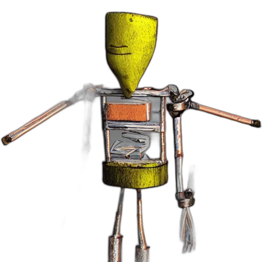 robot, staff, weapon, animal transparent PNG cut-out