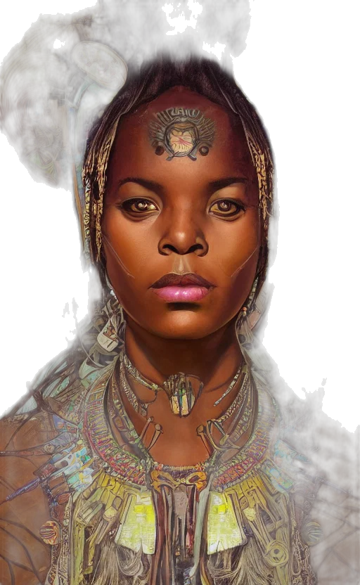 face, jewelry, crown, fantasy art, concept art, photorealistic, comic book art, upper transparent PNG cut-out
