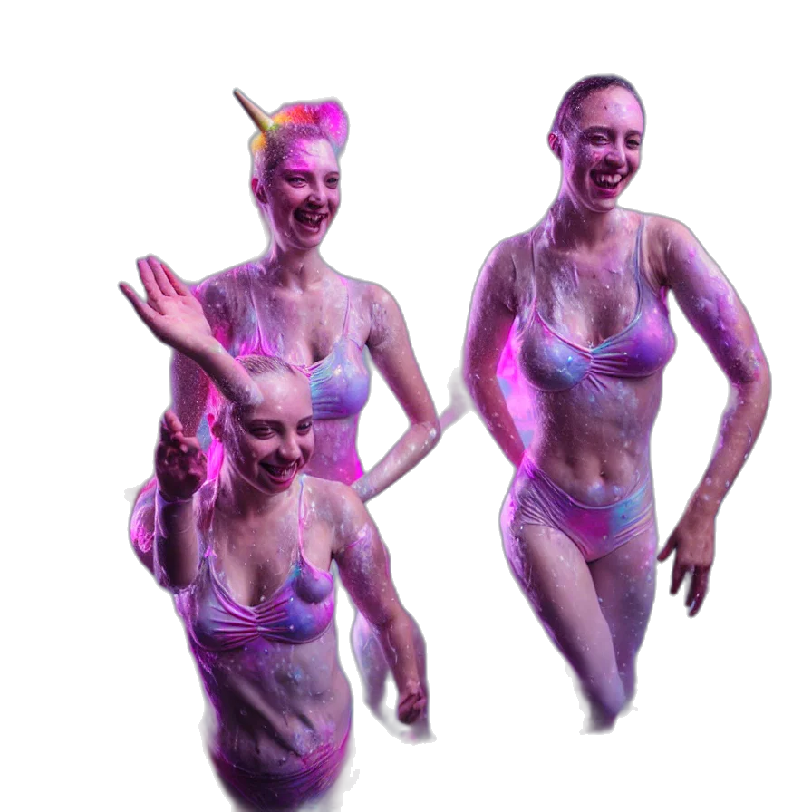creature, mask, 3d render, vaporwave transparent PNG cut-out