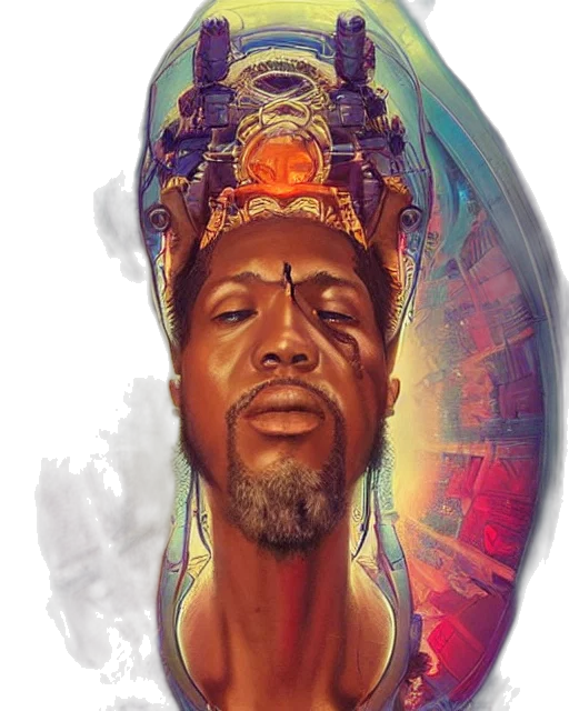 face, crown, concept art, fantasy art transparent PNG cut-out