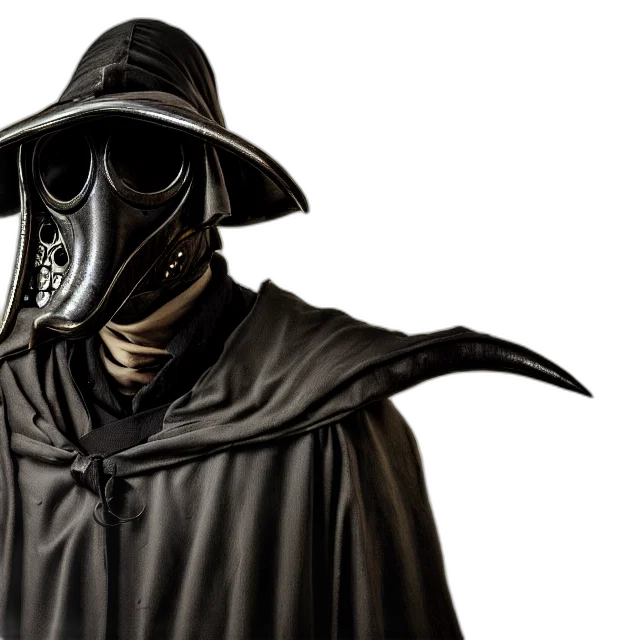 mask, jacket, staff, face transparent PNG cut-out