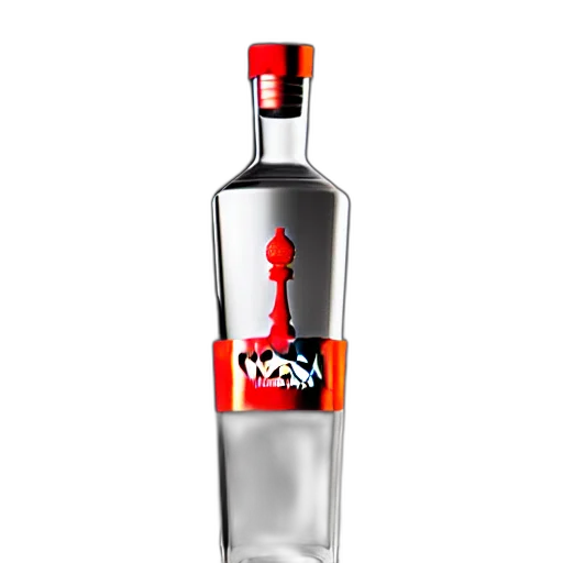 bottle, weapon, crown, 3d render transparent PNG cut-out
