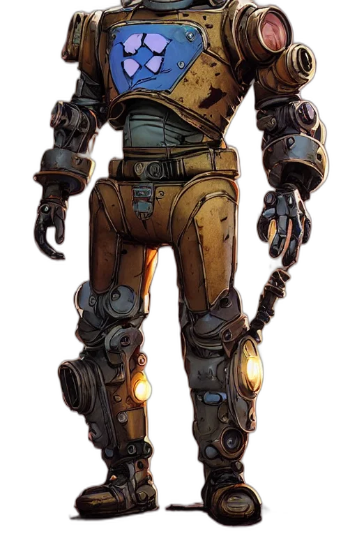 robot, weapon, staff, concept art transparent PNG cut-out