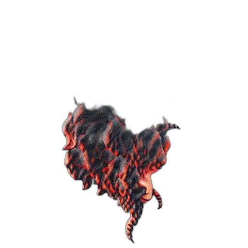 dragon, hair, creature, animal transparent PNG cut-out