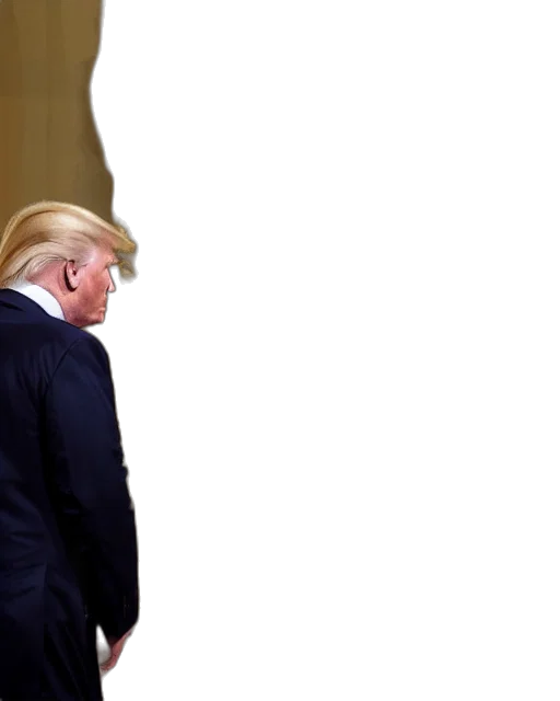 hat, mask, jacket, hair, presidential, portrait, donald, trump transparent PNG cut-out
