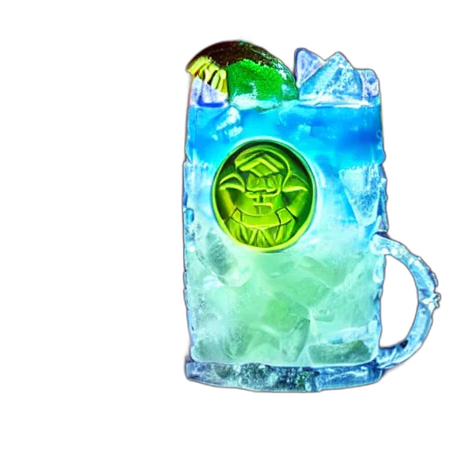 bottle, 3d render, vaporwave, photorealistic, closeup, photograph, ben, grimm transparent PNG cut-out