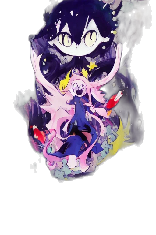 creature, dragon, staff, mask transparent PNG cut-out