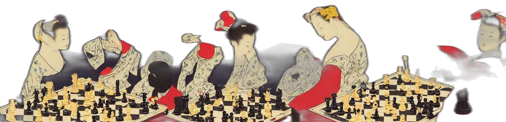 concept art, fire, chess, set, mary, stevenson, cassatt, ukiyo transparent PNG cut-out