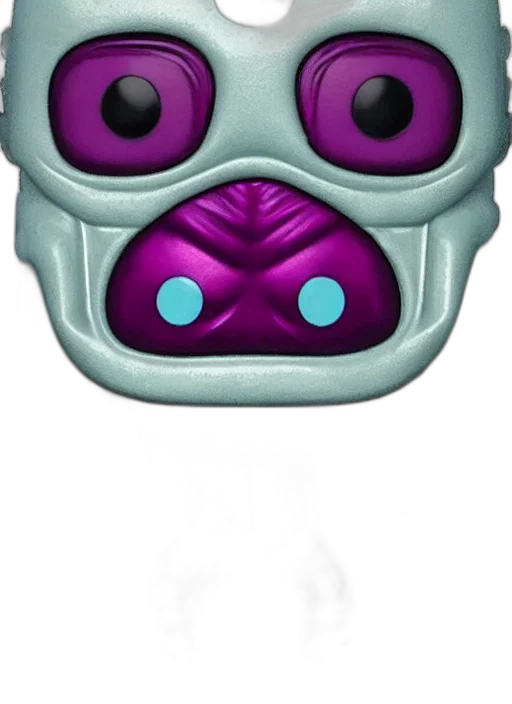 mask, face, creature, robot, concept art, 3d render, pixel art, vaporwave transparent PNG cut-out