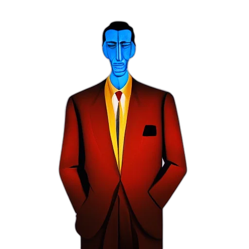 face, mask, robot, jacket, cartoon, concept art, comic book art, pixel art transparent PNG cut-out
