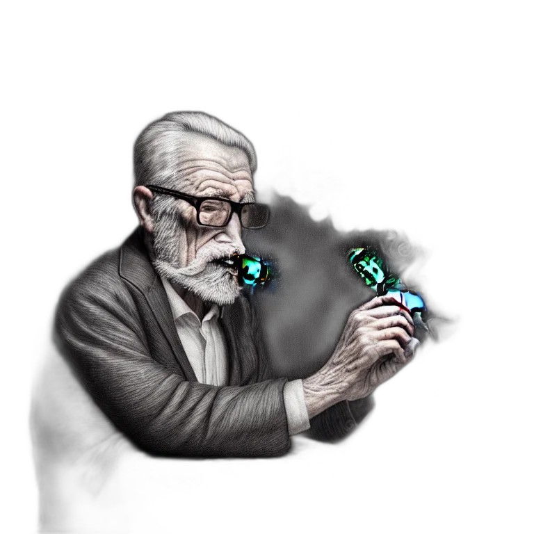 weapon, staff, robot, jewelry, concept art, cyberpunk, pixel art, fantasy art transparent PNG cut-out