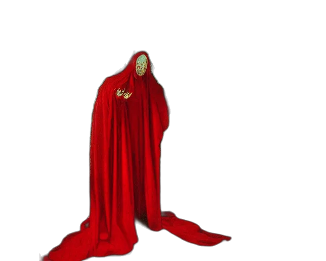 dress, jacket, staff, creature, concept art, 3d render, red, ascension transparent PNG cut-out