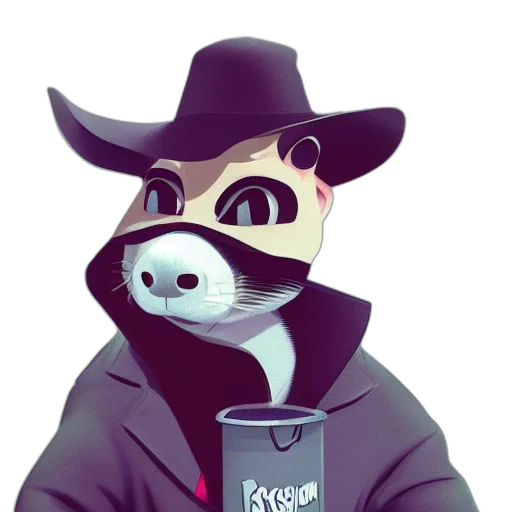 mask, jacket, hat, animal transparent PNG cut-out