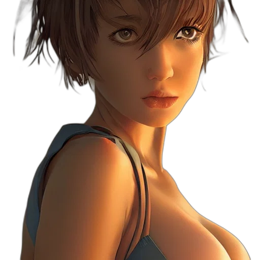 dress, face, robot, weapon transparent PNG cut-out