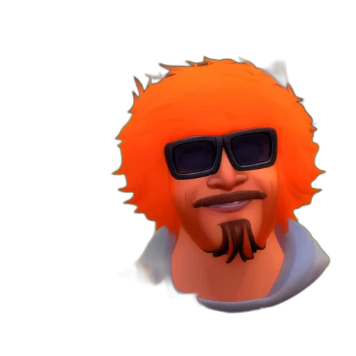 hair, face, mask, creature transparent PNG cut-out