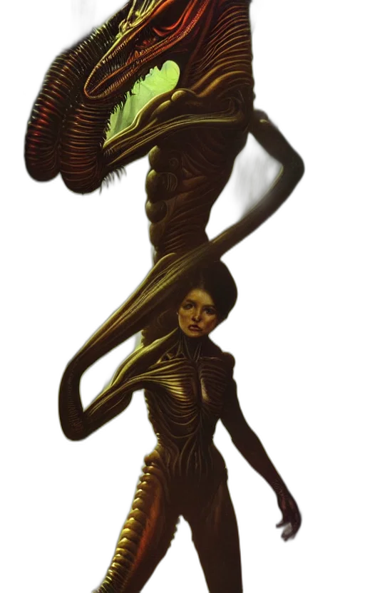 creature, mask, staff, robot transparent PNG cut-out
