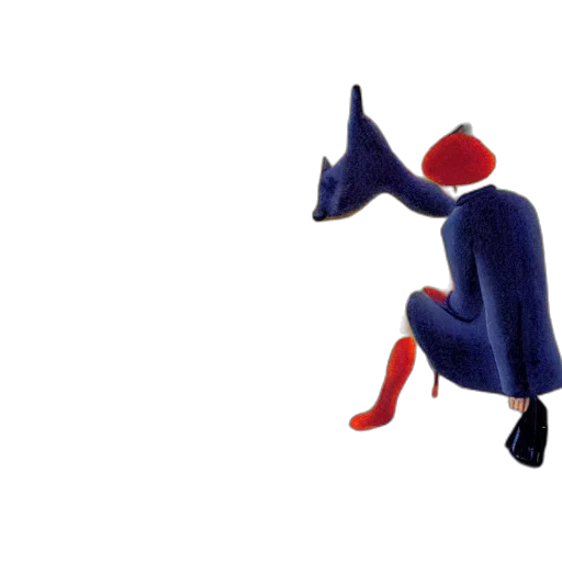 mask, animal, hat, dress, concept art, 3d render, watercolor, photorealistic transparent PNG cut-out