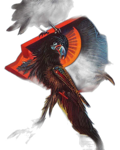 dragon, creature, staff, mask, concept art, fantasy art, photorealistic, watercolor transparent PNG cut-out