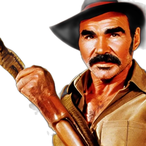 weapon, staff, comic book art, photorealistic, concept art, burt, reynolds, indiana transparent PNG cut-out