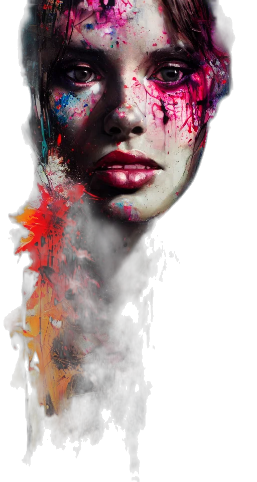 face, mask, photorealistic, concept art transparent PNG cut-out