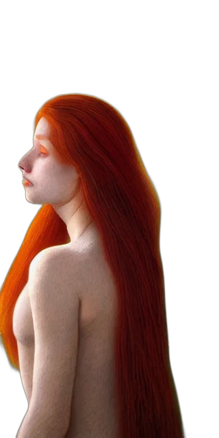 hair, face, dress, mask, photorealistic, 3d render, fantasy art, concept art transparent PNG cut-out