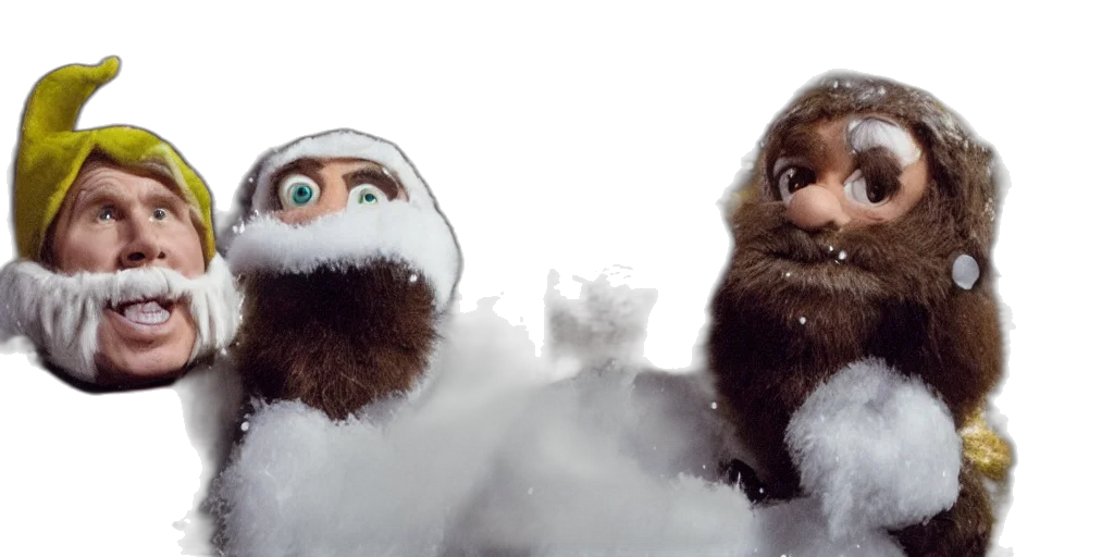 concept art, 3d render, snow, ultra transparent PNG cut-out