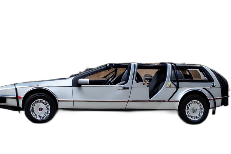 car, concept art, 3d render, limousine transparent PNG cut-out