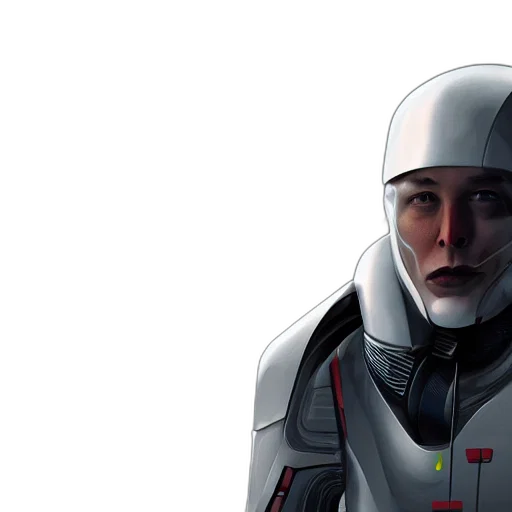 robot, face, jacket, concept art transparent PNG cut-out