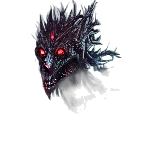 dragon, creature, mask, face transparent PNG cut-out