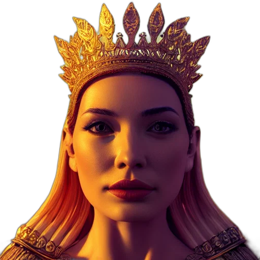 crown, face, jewelry, staff transparent PNG cut-out