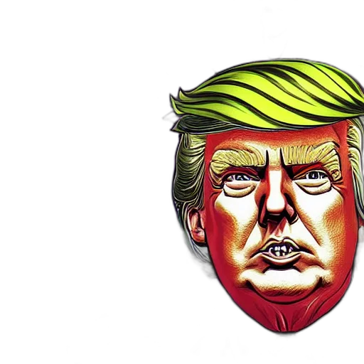 mask, hat, face, photorealistic, portrait, donald, trump, sunglasses transparent PNG cut-out