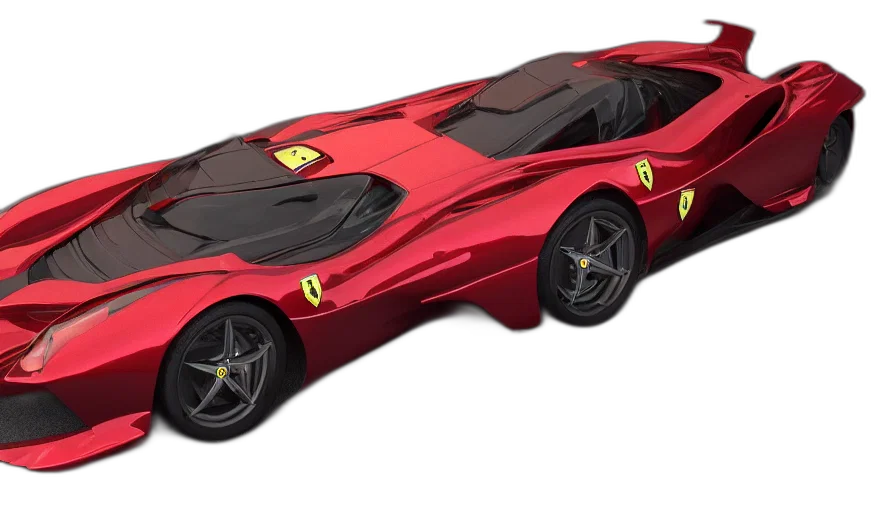 car, 3d render, concept art, photorealistic, ferrari, artstation, deviantart, artfol transparent PNG cut-out