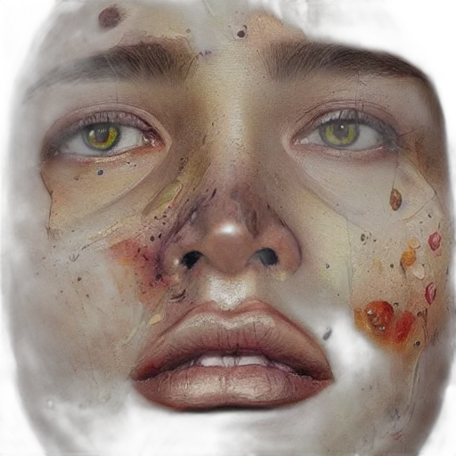 face, mask, creature, jewelry, photorealistic, concept art, 3d render, fantasy art transparent PNG cut-out